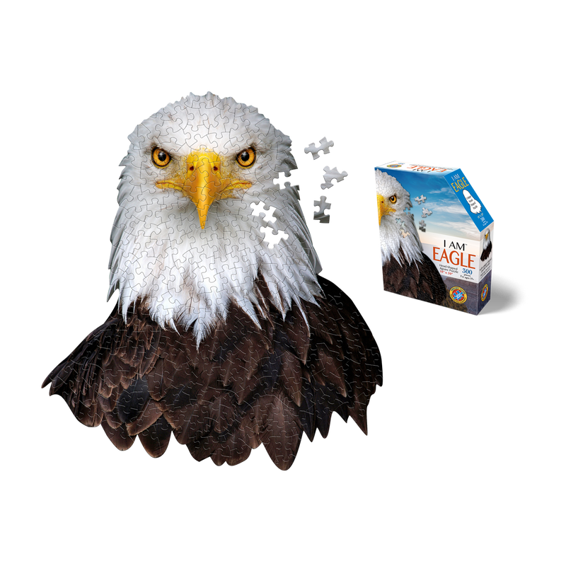 Madd Capp Puzzles – I Am Eagle Jigsaw Puzzle | 300 Pieces – puzzle and packaging