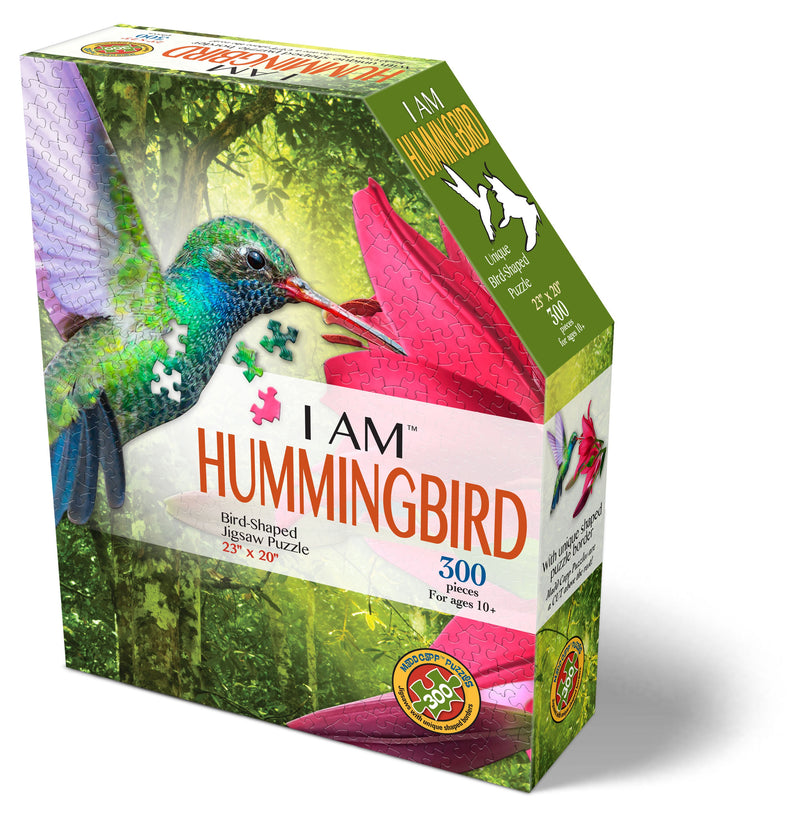 Madd Capp Puzzles – I Am Hummingbird Jigsaw Puzzle | 300 Pieces – front of packaging