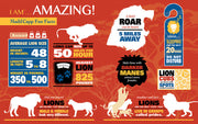 Madd Capp Puzzles – I Am Lion Jigsaw Puzzle | 300 Pieces – educational Fun Facts insert