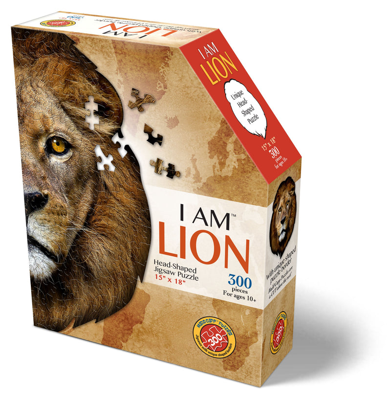 Madd Capp Puzzles – I Am Lion Jigsaw Puzzle | 300 Pieces – front of packaging