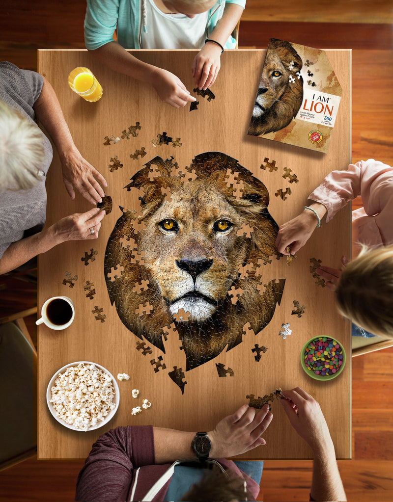 Madd Capp Puzzles – I Am Lion Jigsaw Puzzle | 300 Pieces – lifestyle view