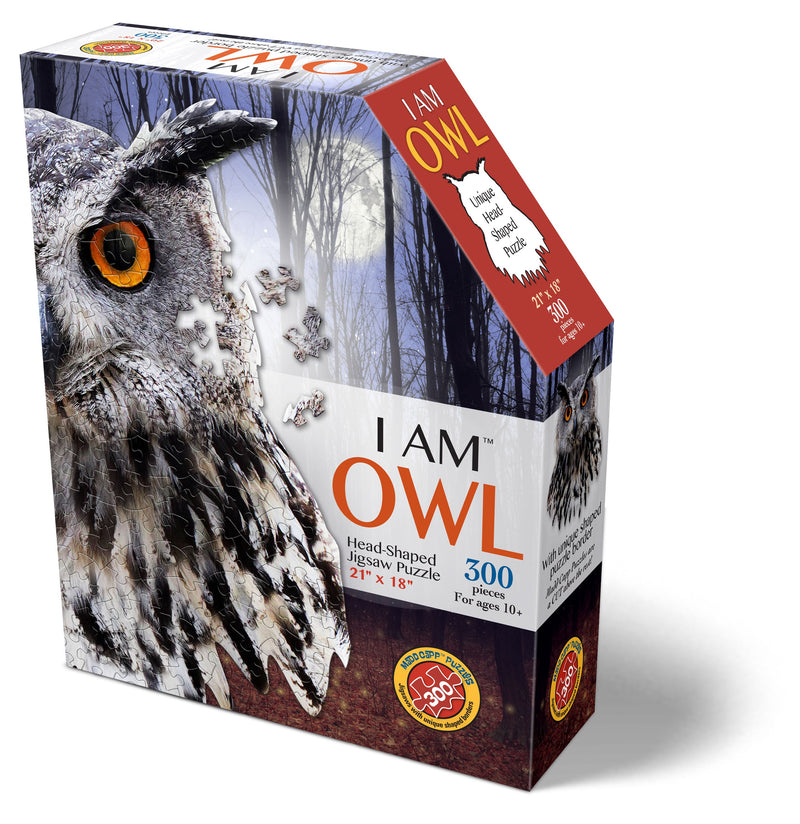 Madd Capp Puzzles – I Am Owl Jigsaw Puzzle | 300 Pieces – front of packaging