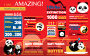 Madd Capp Puzzles – I Am Panda Jigsaw Puzzle | 300 Pieces – educational Fun Facts insert