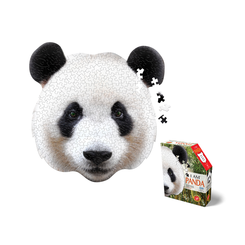 Madd Capp Puzzles – I Am Panda Jigsaw Puzzle | 300 Pieces – puzzle and packaging