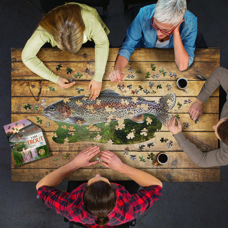 Madd Capp Puzzles – I Am Trout Jigsaw Puzzle | 300 Pieces – lifestyle view