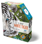 Madd Capp Puzzles – I Am White Tiger Jigsaw Puzzle | 300 Pieces – front of packaging