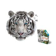 Madd Capp Puzzles – I Am White Tiger Jigsaw Puzzle | 300 Pieces – puzzle and packaging