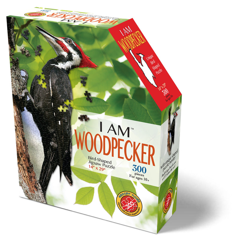 Madd Capp Puzzles – I Am Woodpecker Jigsaw Puzzle | 300 Pieces – front of packaging
