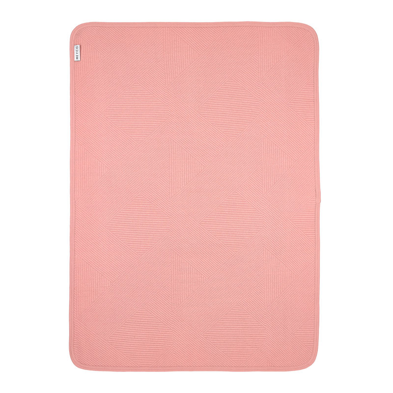 Meyco Baby Pure Flannel Baby Blankets – Rose – additional product detail or lifestyle view