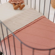 Meyco Baby Pure Flannel Baby Blankets – Rose – additional product detail or lifestyle view
