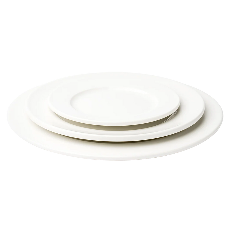 Browne - Foundation Wide Rim Plate - Round - 6.5 in / 16.4 cm - Porcelain