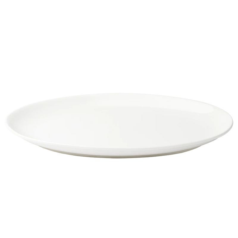 Browne - Assiette coupée ovale Foundation - 12 × 8 po / 30,6 × 20,6 cm - Porcelaine