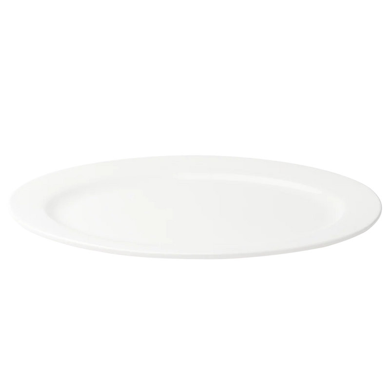 Browne - Foundation Wide Rim Plate - Oval - 11.75 × 8.5 in / 30.1 × 21.6 cm - Porcelain