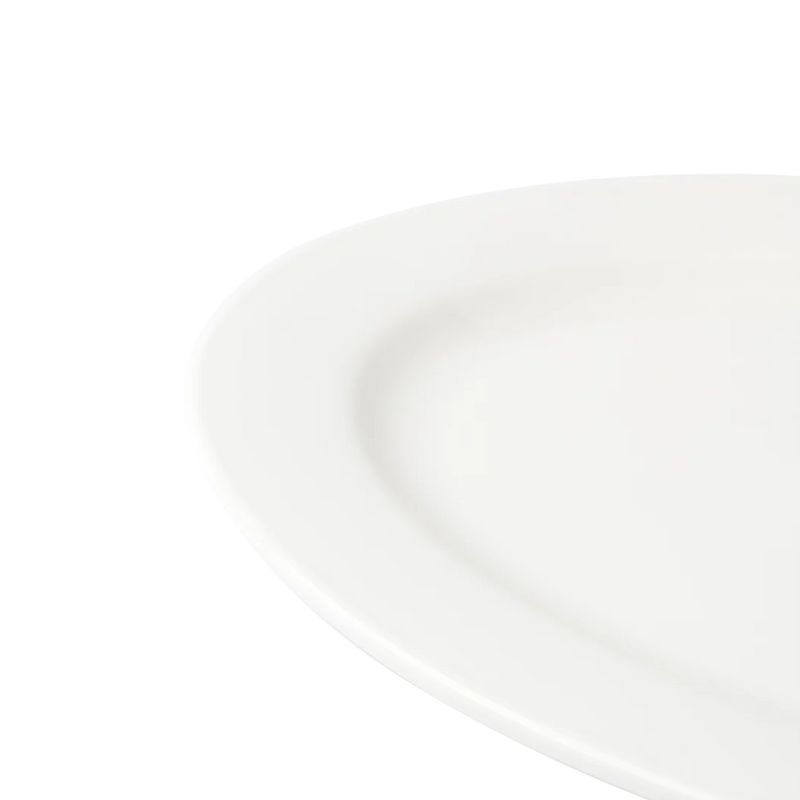 Browne - Foundation Wide Rim Plate - Oval - 11.75 × 8.5 in / 30.1 × 21.6 cm - Porcelain