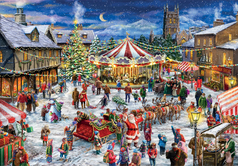 Clementoni - 1500-Piece Puzzle - The Christmas Fair