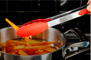 Kitchen Basics - Tongs 12 in / 30 cm Stainless-Steel/Red
