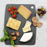 Natural Living - Jade - Gourmet Cutting Board - Black — cutting board used for cheese serving.