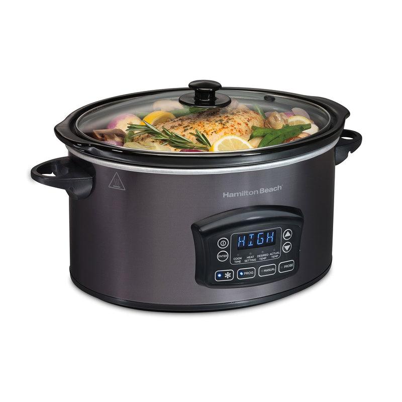 Hamilton Beach 33768G 6-Quart Programmable Defrost Slow Cooker