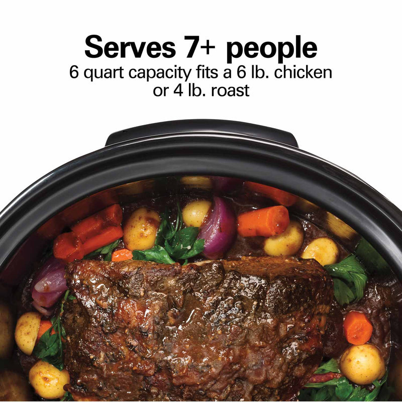 Hamilton Beach 33768G 6-Quart Programmable Defrost Slow Cooker