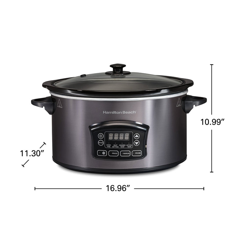 Hamilton Beach 33768G 6-Quart Programmable Defrost Slow Cooker