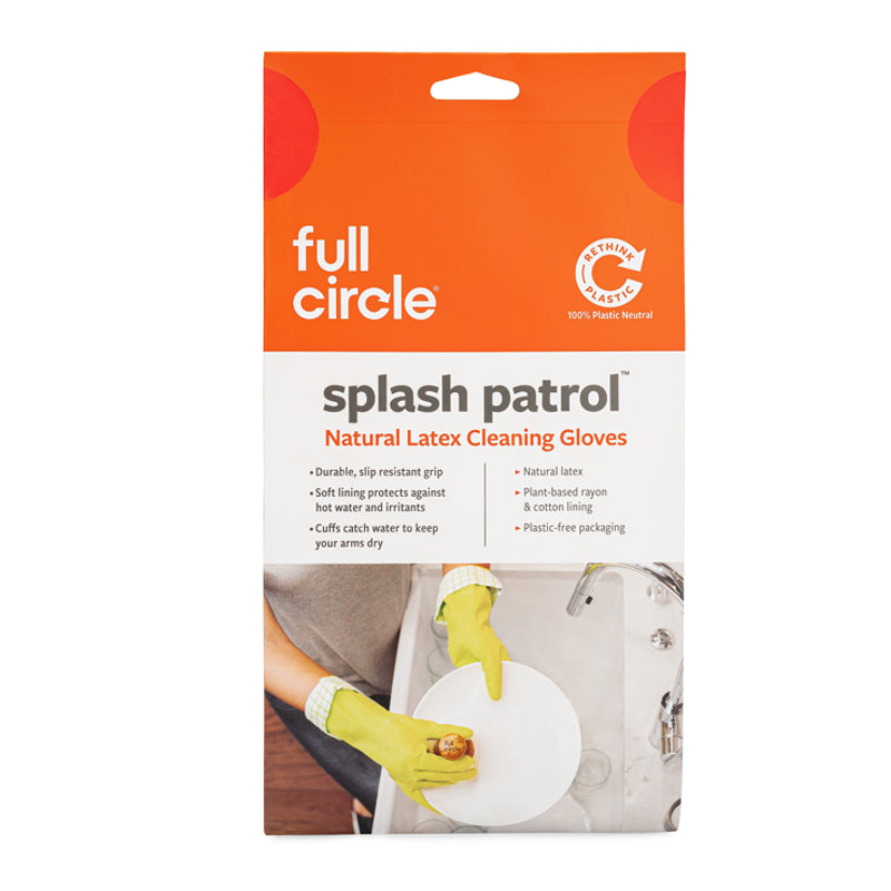 Full Circle - SPLASH PATROL™ Natural Latex Cleaning Gloves
