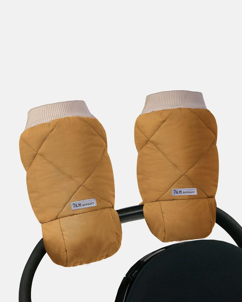 7AM Benji Sherpa Stroller Warmmuffs in Spice – view 2