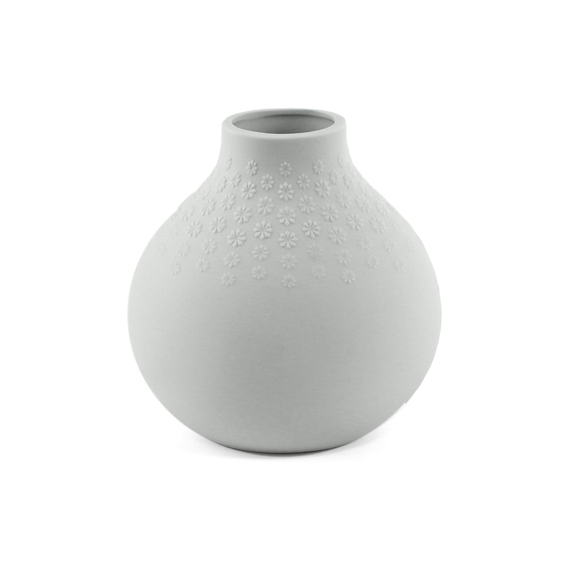 Natural Living - Bouquet - Bulb Vase - Soft Grey — empty soft-grey Bouquet vase.