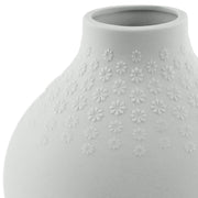 Natural Living - Bouquet - Bulb Vase - Soft Grey — matte petal-texture detail.