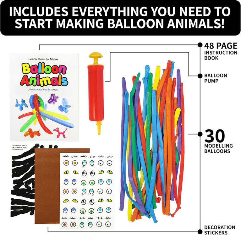 SpiceBox Fun with Balloon Animals kit contents