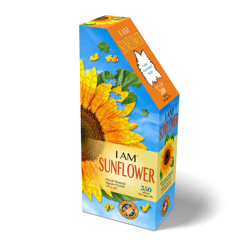 Madd Capp Puzzles – I Am Sunflower Jigsaw Puzzle | 350 Pieces – front of packaging
