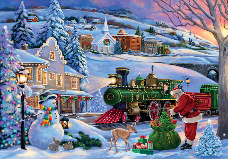 Clementoni - 500-Piece Puzzle - Christmas Train