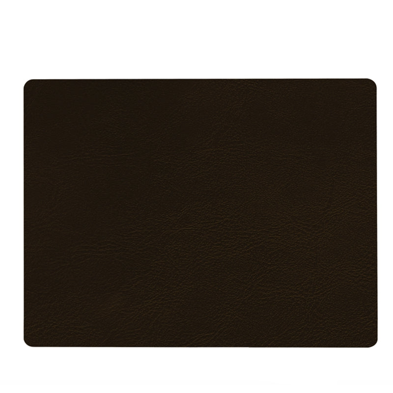 Natural Living - Bauhaus - Rectangular Antimicrobial Placemat - Brown — brown rectangular placemat.