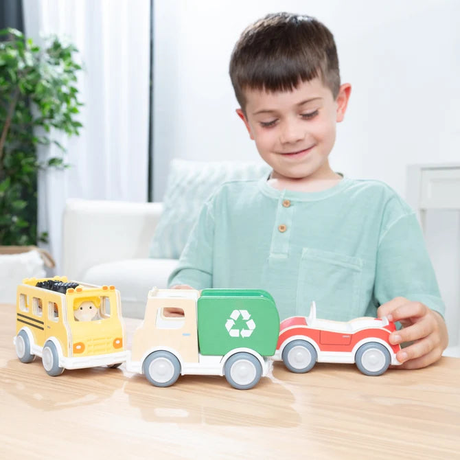 Melissa & Doug - Cheery Lane Vehicles Play Set