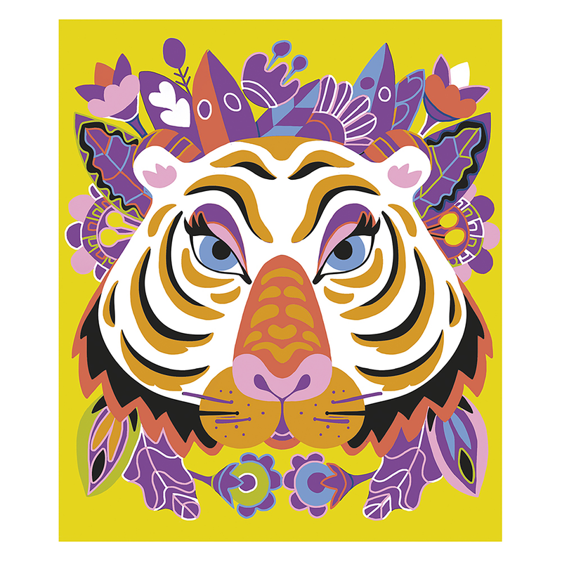 SCRATCH ART ANIMALS OF THE WORLD - 5 CARDS