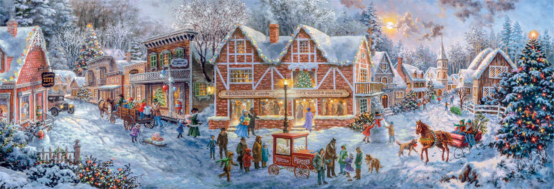 Clementoni - 1000-Piece Puzzle - Panorama - Getting Ready For Christmas