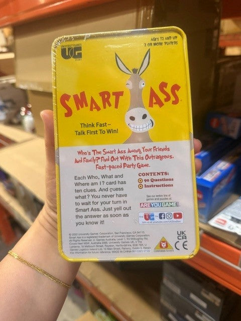 Jeux universitaires - Jeu de cartes Smart Ass (boîte en métal)
