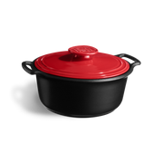 Emile Henry Sublime+ Round Casserole 4L Grand Cru
