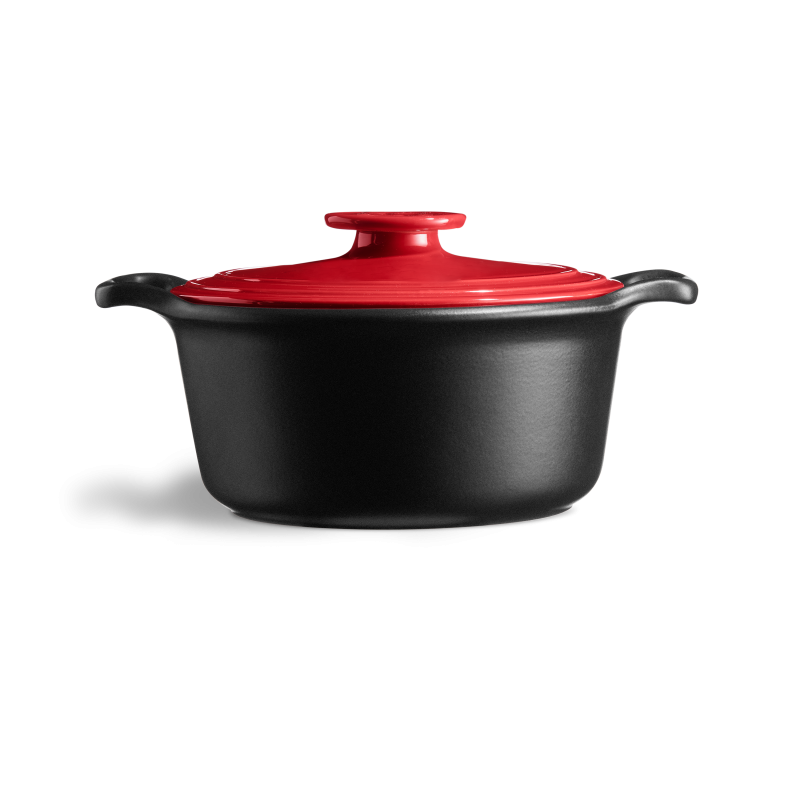 Emile Henry Sublime+ Round Casserole 4L Grand Cru