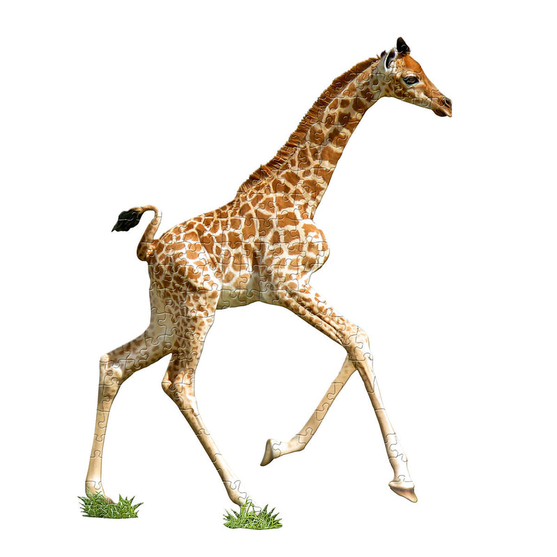 Madd Capp Puzzles – I Am Lil' Giraffe Jigsaw Puzzle | 100 Pieces – completed puzzle