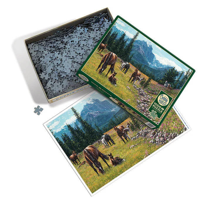 Cobble Hill - Puzzle de 1000 pièces - Le pré aux chevaux