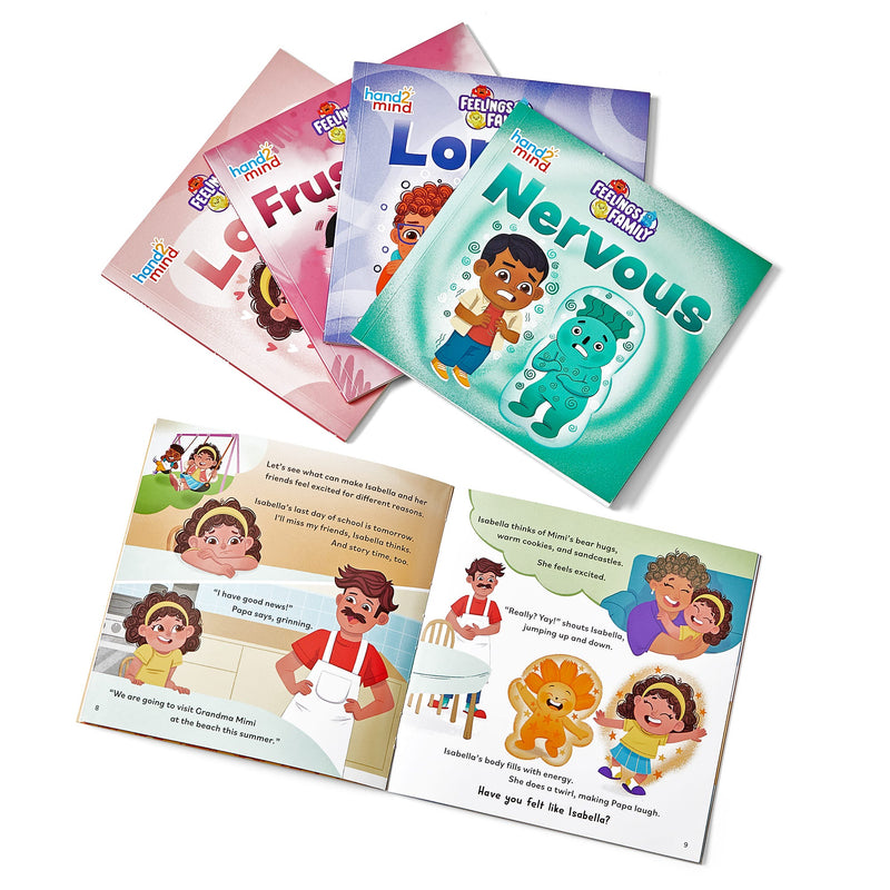 hand2mind Feelings Family Book Set - Loved, Excited, Nervous, Lonely & Frustrated - image 3