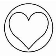 Jacques Herbin Heart Symbol Wax Seal – engraved brass motif