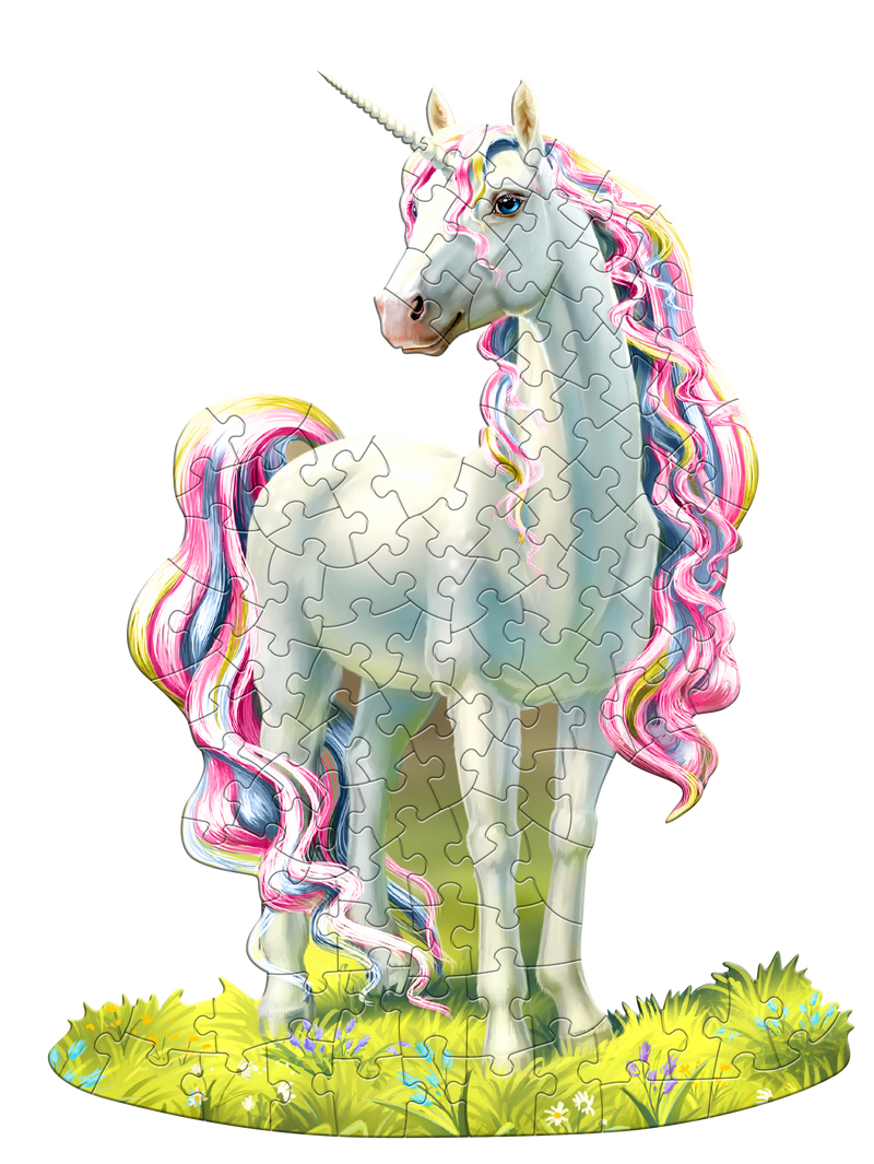 Madd Capp Puzzles – I Am Lil' Unicorn Jigsaw Puzzle | 100 Pieces – completed puzzle