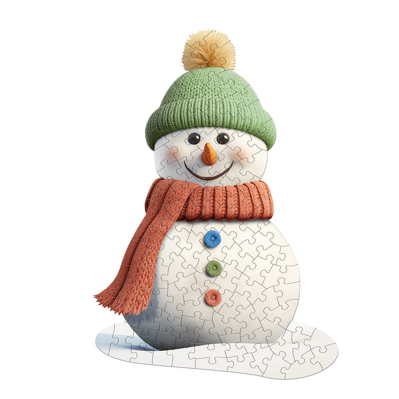 Madd Capp Puzzles – I Am Lil' Snowman Jigsaw Puzzle | 100 Pieces – completed puzzle