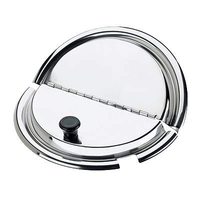 Browne - Vegetable Inset Cover For 575591 - Hinged & Notched - Stainless Steel