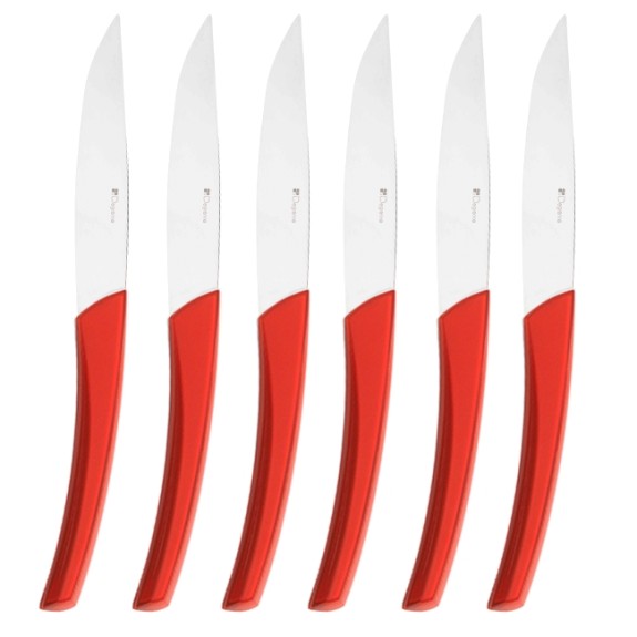 Degrenne Paris - Quartz Red 6 Piece Steak Knives Set