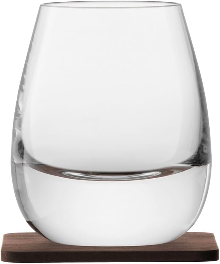 LSA - Whisky Islay - Tumblers with Walnut Coaster (Set of 2) | 250 mL - product view