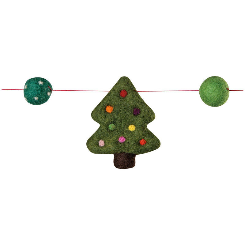 Danica - Christmas Tree Felt Garland