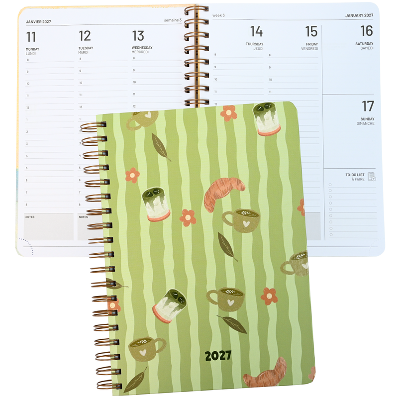 PBI Agenda 2027 weekly planner - Morning Matcha