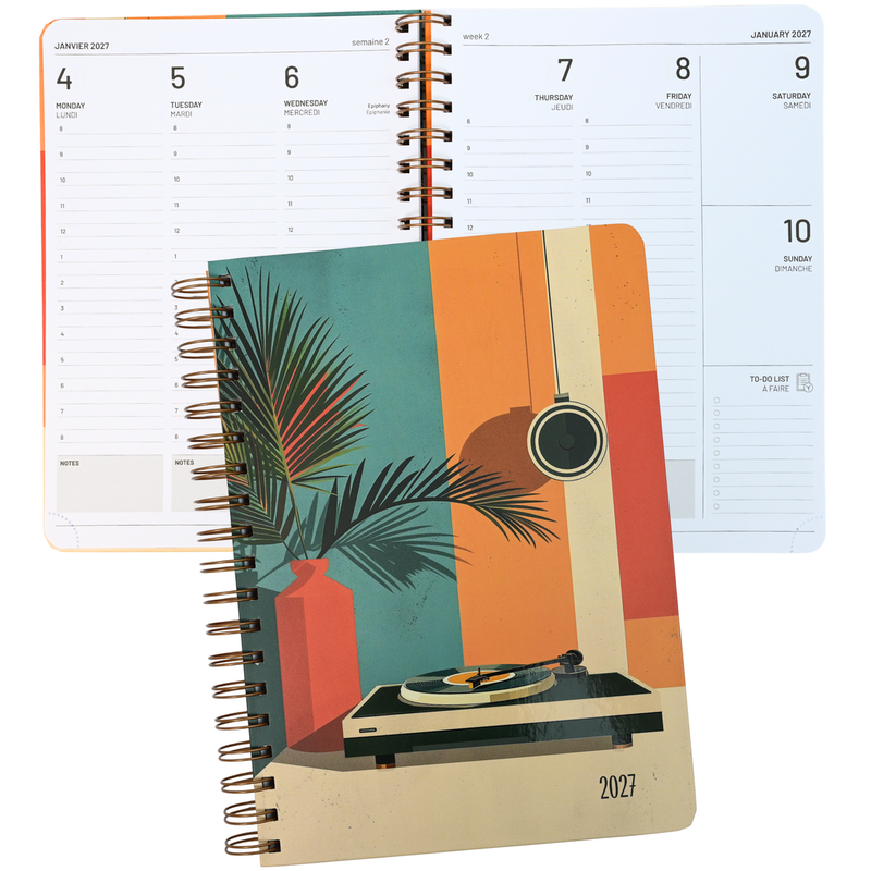 PBI Agenda 2027 weekly planner - Vinyl Vibes